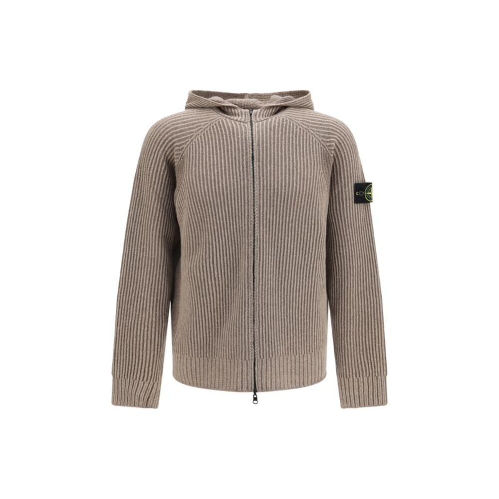 Stone Island Men Hooded Zip-Up Sweater
